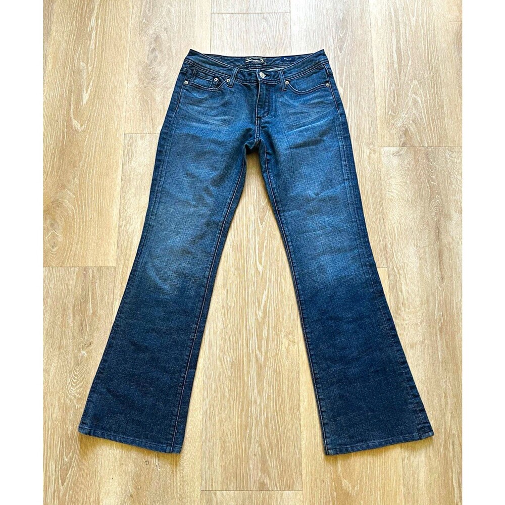 Seven Jeans Y2K Bootcut Flare Jeans Women’s 30 Dark Wash Rhinestone Embellished